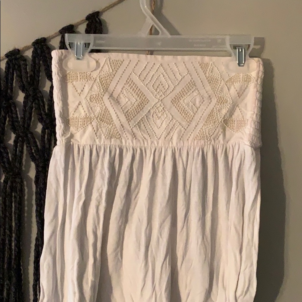 White beaded tube top from American Eagle